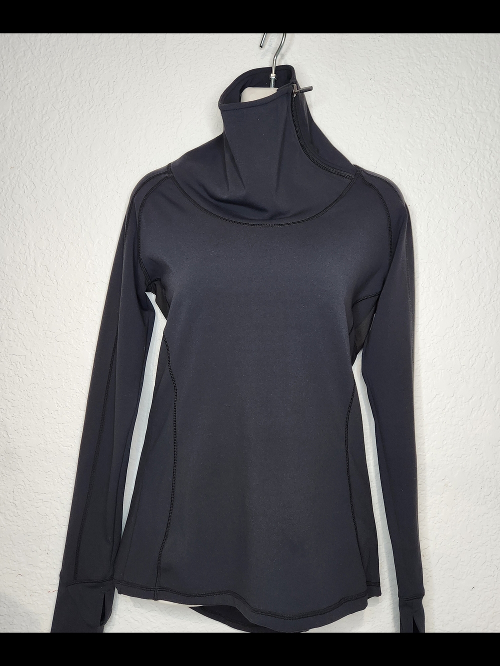 P'tula Black Cowl-Neck Long-Sleeve Sweater